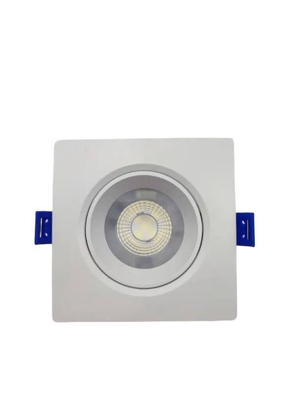 Lámpara Wellmax Spot Cuadrada 7W Led Samsung para Embutir 100 240V Diametro 9.5" 9.5 Luz Fria 25.000 Horas